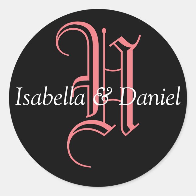 Sticker Monogram Mariage Monogram (Devant)