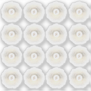 Sticker Monogramme à étincelles multi or