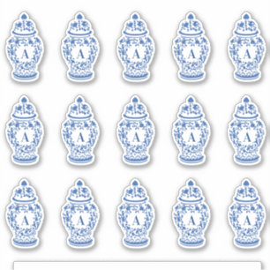 Sticker Monogramme Chinoiserie Chic GingerJar