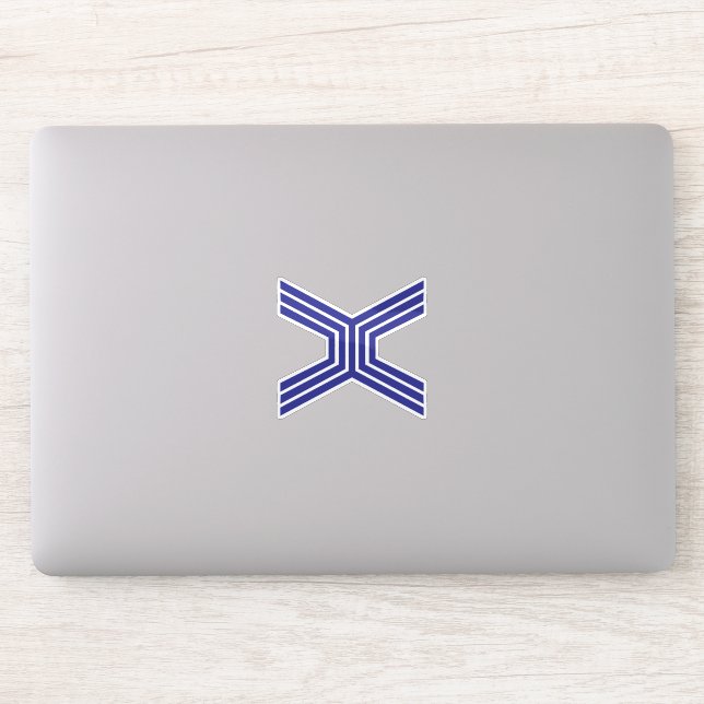 Sticker Monogramme de lettre élégant minimal X (Ordinateur)