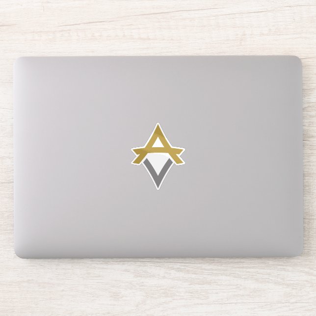 Sticker Monogramme de lettre VA minimal moderne et classiq (Ordinateur)