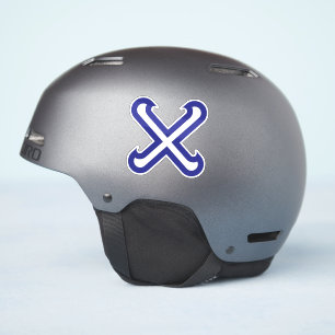 Sticker Monogramme de lettre X minimaliste classique