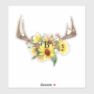 Sticker Monogramme des Antiques Rustiques Grand