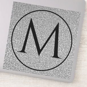 Sticker Monogramme Initiales Nom personnalisé Parties scin