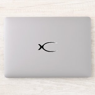 Sticker Monogramme lettre X classique