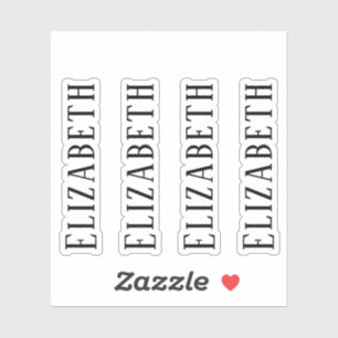 Sticker monogramme personnalisé, simple et moderne