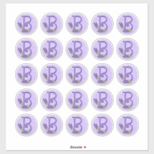 Sticker Monogrammes Lavande Style Felt