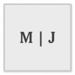 Sticker Monogrammes Nom Black White Minimalist 2024 Mariag<br><div class="desc">Imprimé avec des initiales monographiques (que vous pouvez modifier, modifier et personnaliser) en caractères gras. Conception disponible dans toutes les tailles, il suffit de choisir la bonne taille que vous avez besoin.</div>