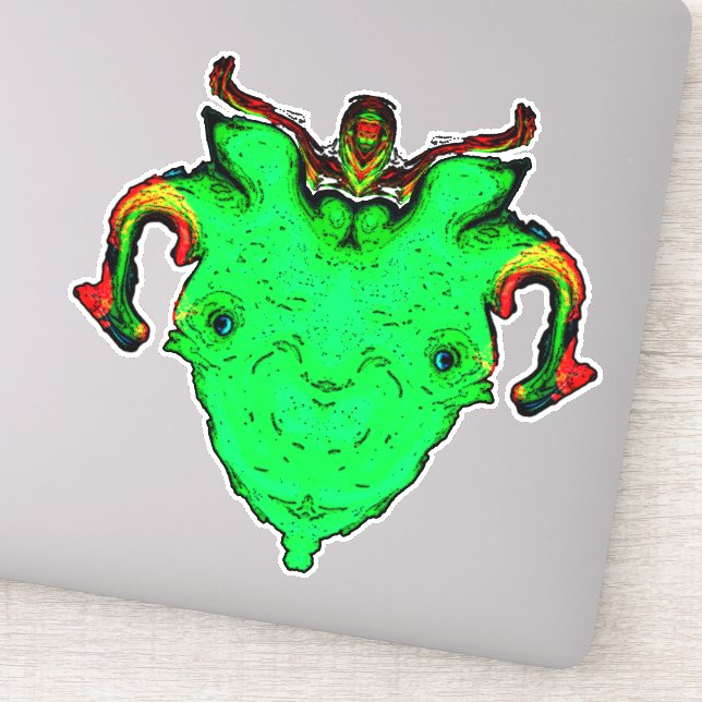 Sticker Monster face de dieu (Détail)