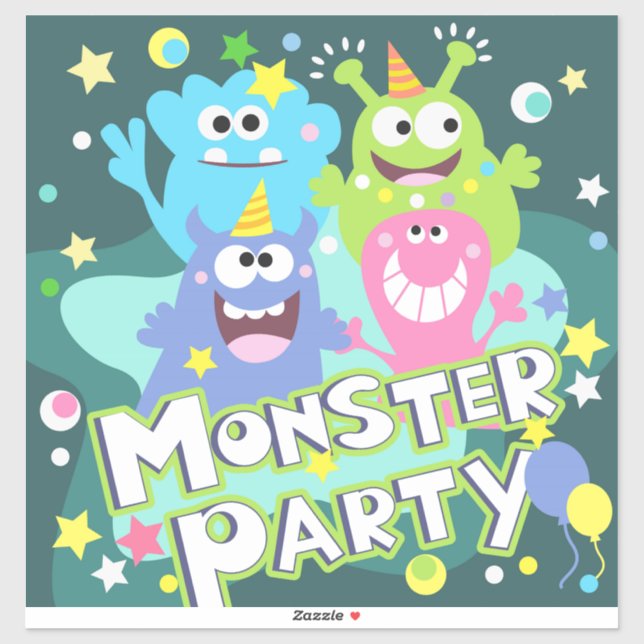Sticker Monster Party (Feuille)