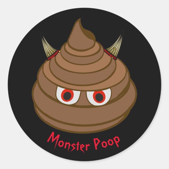 Sticker Monster Poop Emoji (Devant)