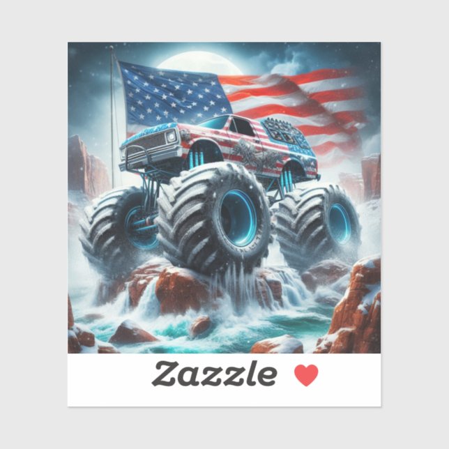 STICKER MONSTER TRUCK VINYL (Feuille)