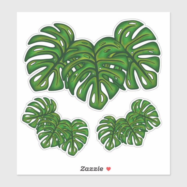 Sticker Monstera Leaves (Feuille)