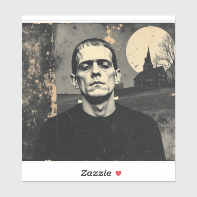 Sticker Monstre de Frankenstein Halloween (Feuille)