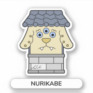 Sticker Monstre de mur Nurikabe Yokai