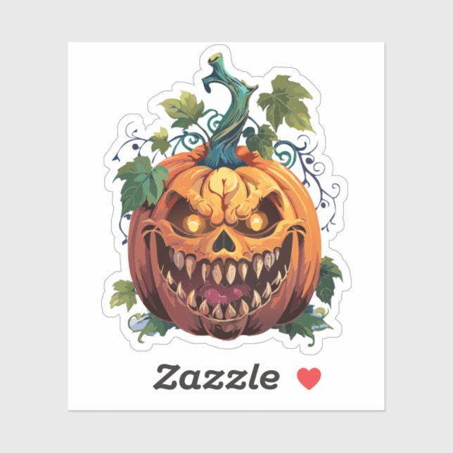 Sticker Monstre effrayant d'Halloween (Feuille)