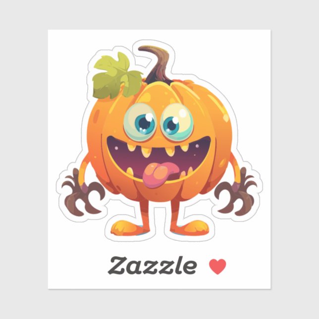 Sticker Monstre Ridicule d'Halloween (Feuille)