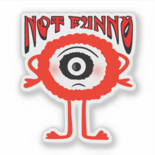 Sticker Monstre rouge