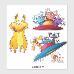 Sticker Monstres de l'espace