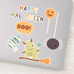 Sticker Monstres mignons d'Halloween