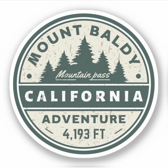 Sticker mont baldy Randonnée, col montana alpin (Devant)