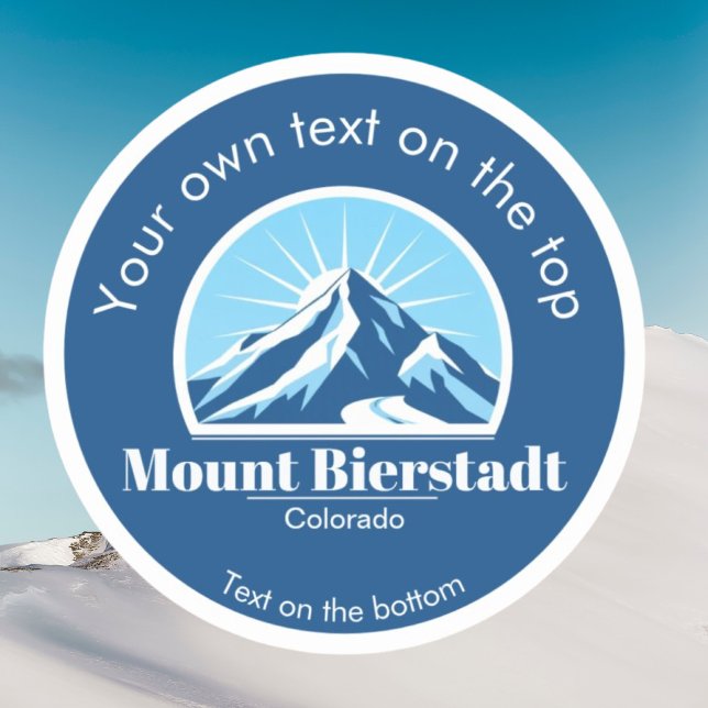 Sticker Mont Bierstadt Colorado ski randonnée (Créateur téléchargé)