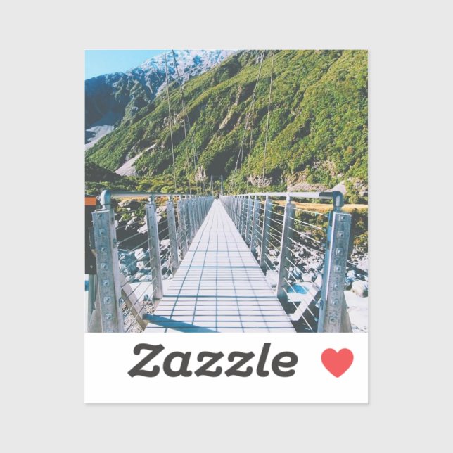 Sticker Mont Cook - Nouvelle-Zélande (Feuille)