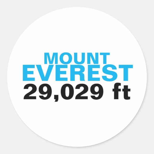 Sticker Mont Everest (Devant)