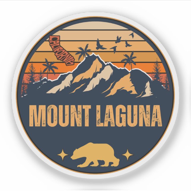 Sticker Mont Laguna, Californie (Devant)