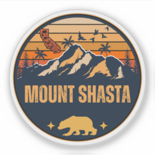 Sticker Mont Shasta, Californie