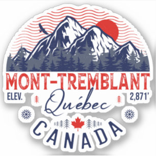 Sticker Mont-Tremblant Canada Québec ski Montagne