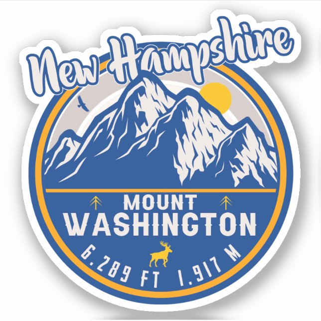 Sticker Mont Washington New Hampshire (Devant)