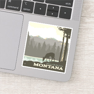 Sticker Montana   Bienvenue dans Big Sky Country