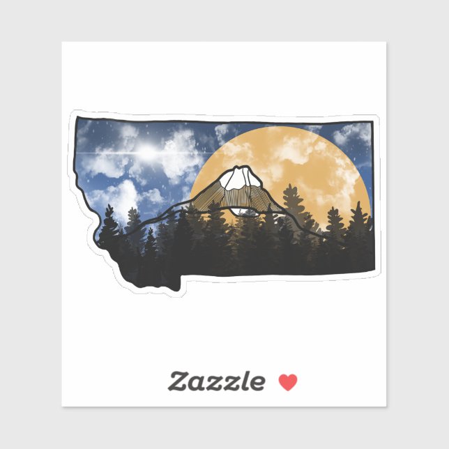 Sticker Montana coloré (Feuille)