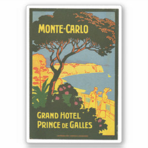 Sticker Monte-Carlo Grand Hotel Prince de Galles