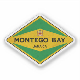 Sticker Montego Bay Jamaïque Vintage