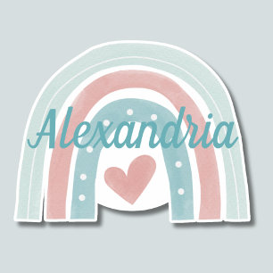 Sticker Monter au-dessus du Monogramme Bohemian Rainbow Wa