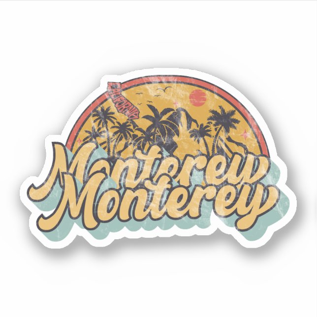 Sticker Monterey, Californie (Devant)
