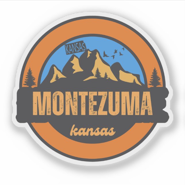 Sticker Montezuma, Kansas (Devant)