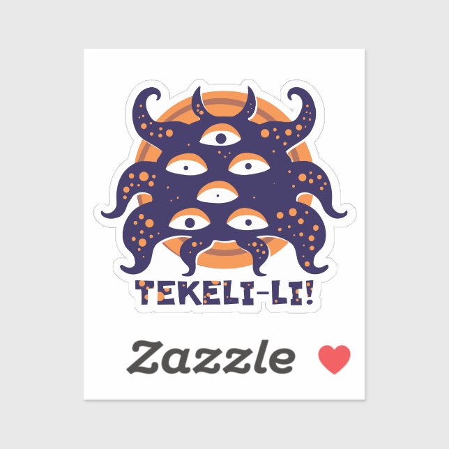 Sticker Monts Shoggoth de la folie Lovecraft (Feuille)