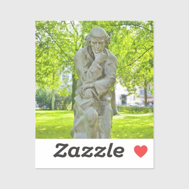Sticker Monument de Paracelse à Salzbourg (Feuille)