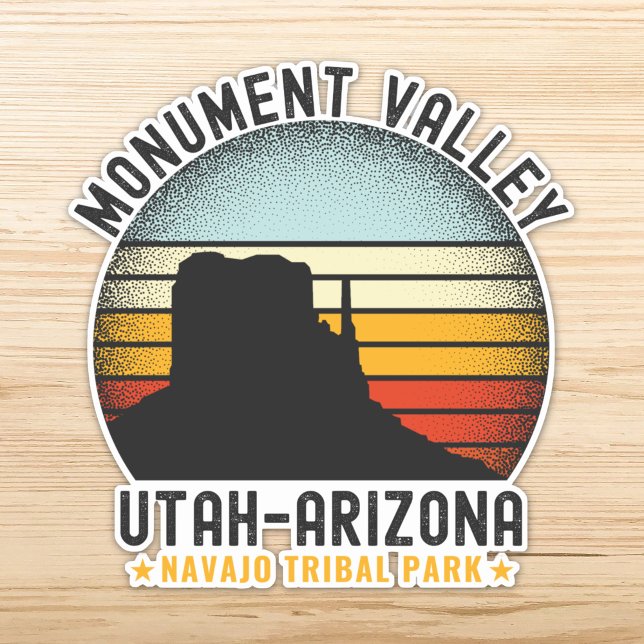 Sticker Monument Valley Vintage Landscape Utah  (Créateur téléchargé)