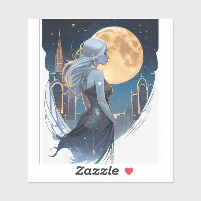 Sticker Moon Goddess (Feuille)
