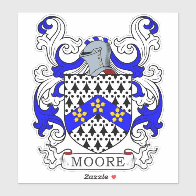 Sticker Moore Family Crest (Feuille)