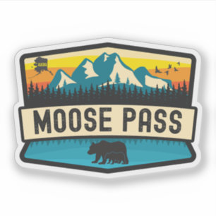 Sticker Moose Pass, Alaska