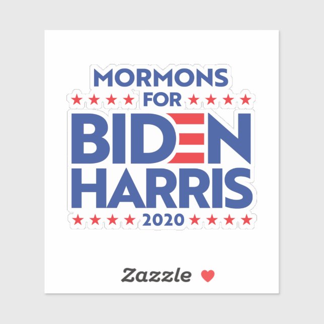 STICKER MORMONS POUR BIDEN HARRIS (Feuille)