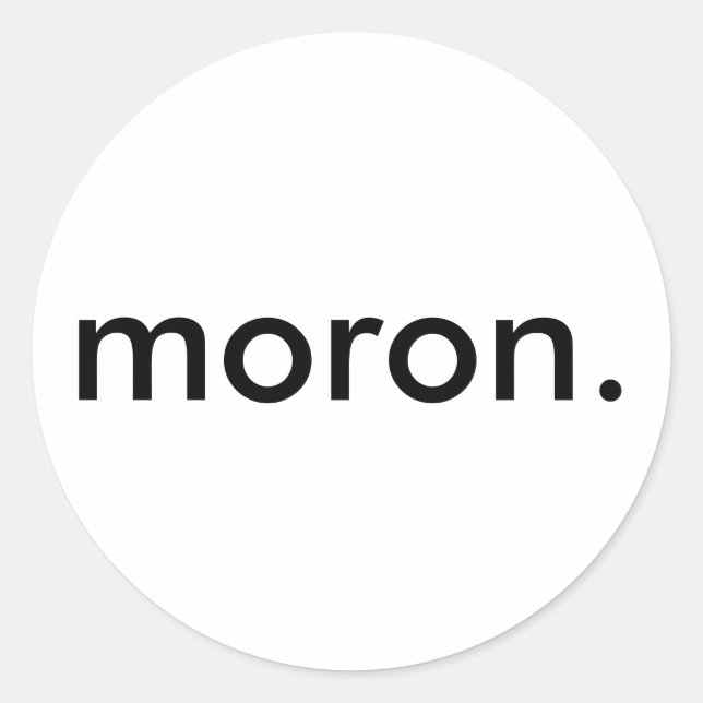 Sticker Moron (Devant)