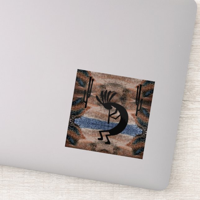 Sticker Mosaïque du désert sud-ouest de Kokopelli (Détail)