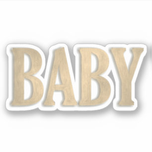 Sticker Mot de bébé