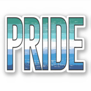 Sticker Mot de fierté gay masculin